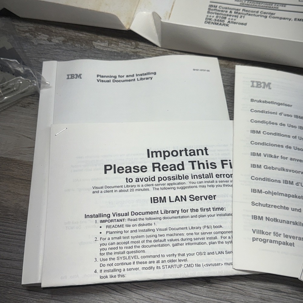 IBM Software Visual Document Library Installation For DB2/2 English - Picture 4 of 6